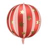 Picture of Globo Esférico Rojo y Estrellas Foil (75cm)