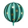 Picture of Globo Esférico Verde y Estrellas Foil (75cm)