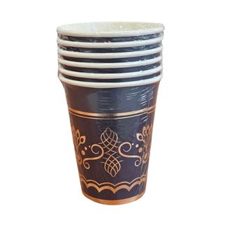 Imagens de Vasos Royal Blue Gold Cartón 250cc (6 unidades)