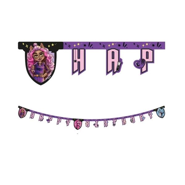 Picture of Guirnalda "Happy Birthday" Monster High (2m)
