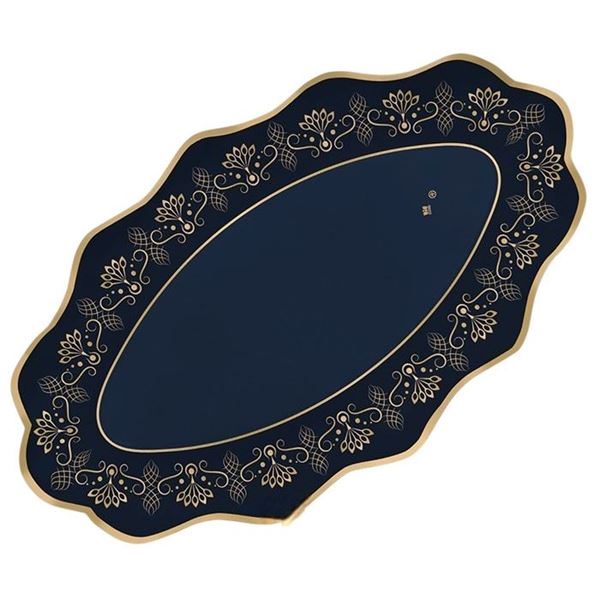 Imagens de Bandejas Royal Blue Gold cartón (2uds)