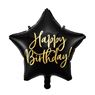 Imagens de Globo Feliz Cumpleaños Estrella Negra (40cm)