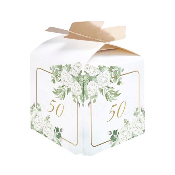 Imagen de Cajas 50 Aniversario Eucalipto cartón (10 unidades)