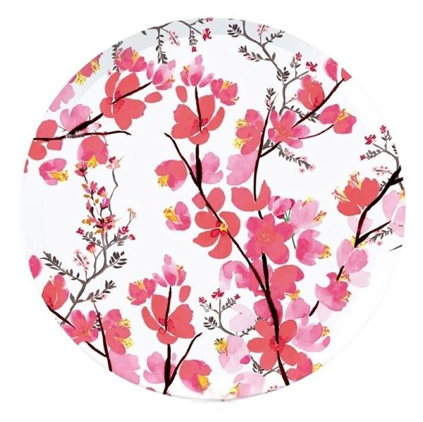 Picture of Platos Flores de Cerezo Sakura cartón 24cm (6uds)