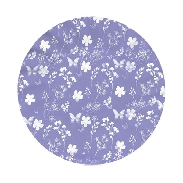 Picture of Platos Flores Lilas cartón 25cm (6uds)