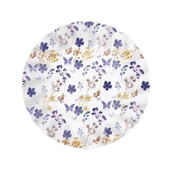 Imagen de Platos Flores Lilas cartón 18cm (6uds)