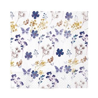 Imagen de Servilletas Flores Lilas papel 33cm (16uds)