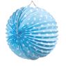 Picture of Farolillo Azul Pastel lunares Blancos 25cm (1 unidad)