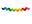 Imagen de Guirnalda Abanicos Rainbow papel (2.5m) 