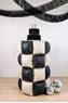 Imagen de Cortina con Globos Negro y Beige Doble Cara 35cm (4 unidades)