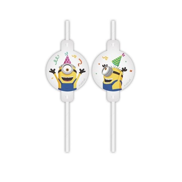 Picture of Pajitas de Minions papel (4 unidades)