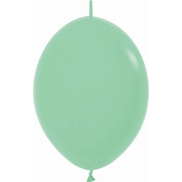 Picture of Globos Verde Menta Fashion Sólido 15cm Cadena Sempertex LOL6-026 (50)