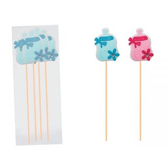 Imagen de Pinchos Brocheta Biberón Azul (4 unidades)