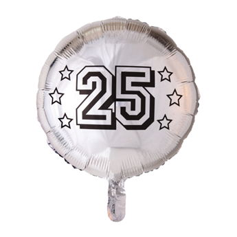 Imagen de Globo 25 Años Plateado Foil (45cm)