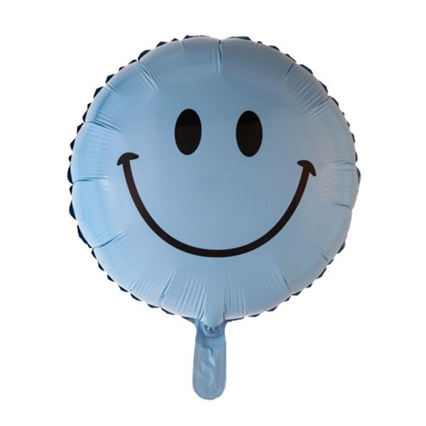 Imagens de Globo Emoji Azul foil (45cm)