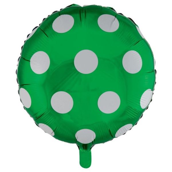 Imagen de Globo Lunares Verde Oscuro Foil (45cm)