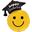 Imagen de Globo Smiley de Graduación 🎓  Foil (66cm)