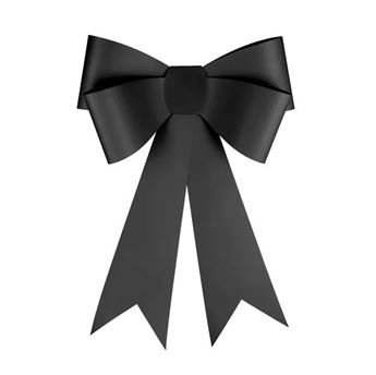 Imagen de Lazo Decorativo Negro cartón (71cm)