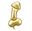 Imagen de Globo Pene Dorado Foil Despedida (46cm x 88cm)