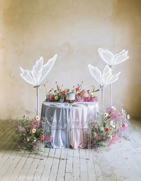 Imagens de Decoración LED Mariposa 🦋  Blanca 178cm x 60cm
