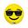 Imagen de Globo Emoji Confiado Foil (45cm)