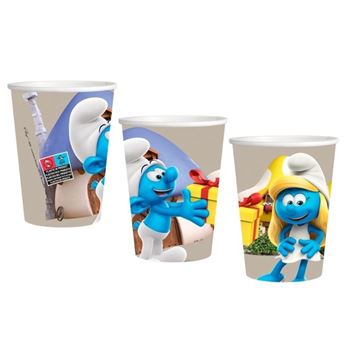Imagens de Vasos Los Pitufos Smurfs cartón (8 unidades)