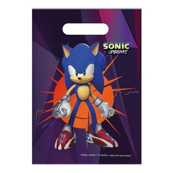 Imagen de Bolsas Chuches Sonic Prime plástico (6 unidades)