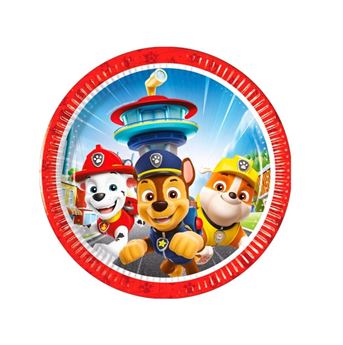Imagen de Platos Patrulla Canina Cumpleaños cartón 20cm (8 unidades)