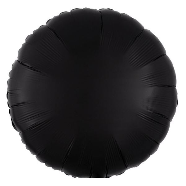Picture of Globo Círculo Negro Satín (43cm)