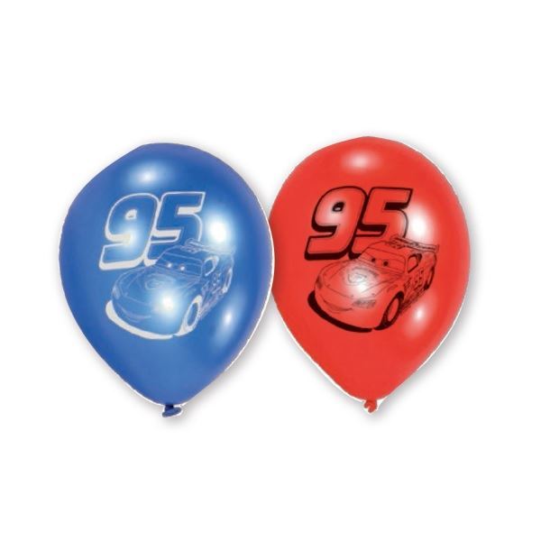 Imagen de Globos Cars Látex (6 unidades)