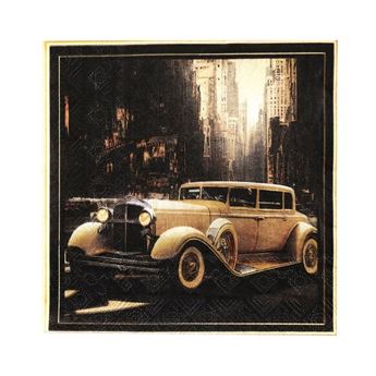 Imagen de Servilletas Gatsby Coche Vintage papel 33cm (20 unidades)