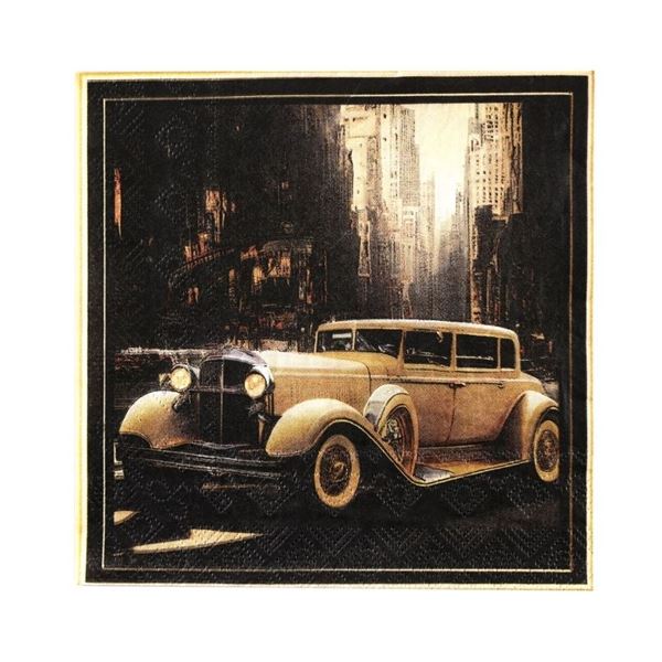 Picture of Servilletas Gatsby Coche Vintage papel 33cm (20 unidades)