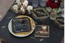 Imagen de Platos Gatsby Party Negros Dorados cartón 23cm (10 unidades)