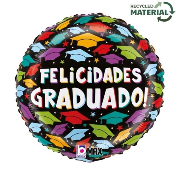 Picture of Globo Felicidades Graduado 2024-2025 Foil 45cm 