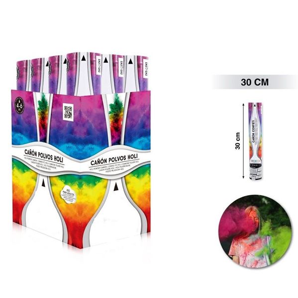 Picture of Cañón Polvos Holi Surtido 30cm (1 unidad)
