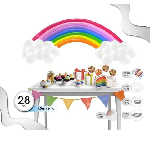Imagen de Decoración Arcoíris con Globo