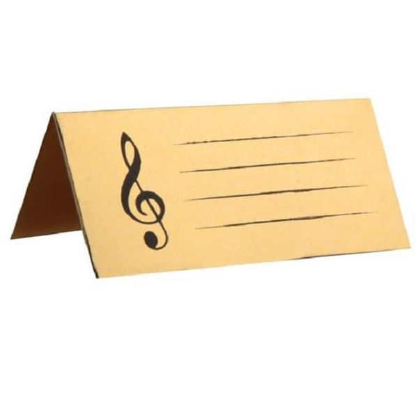 Imagens de Marcasitios Fiesta Música Negro/Dorado (10 unidades)