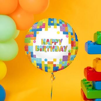 Imagen de Globo LEGO Happy Birthday (45cm)