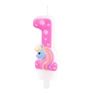 Imagens de Vela 1 Unicornio 8cm