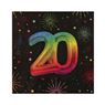 Imagens de Servilletas 20 Cumpleaños Aniversario Fiesta papel (12uds)