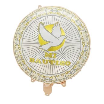 Imagen de Globo Mi Bautizo Paloma Foil (45cm)
