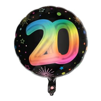 Imagen de Globo 20 Cumpleaños Aniversario Fiesta Foil 45cm
