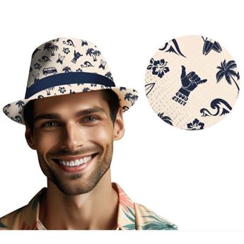 Imagen de Sombrero Tropical Flamenco Surf Hombre tela