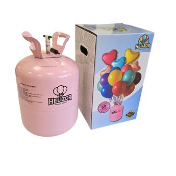 Imagen de Bombona de Helio botella Desechable para 50 Globos de 23cm