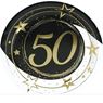 Picture of Platos 50 Cumpleaños Estrellas cartón 23cm (6 uds.)