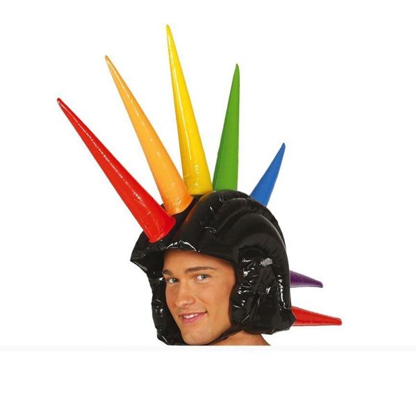 Imagen de Casco Punk Hinchable Fiestas