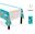 Imagen de Mantel Happy Birthday Infantil Azul y dorado Plástico 137cm x 274cm