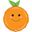 Imagen de Globo Forma Naranja Sonriente Foil (66cm)