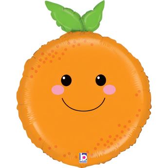 Imagen de Globo Forma Naranja Sonriente Foil