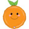 Imagen de Globo Forma Naranja Sonriente Foil